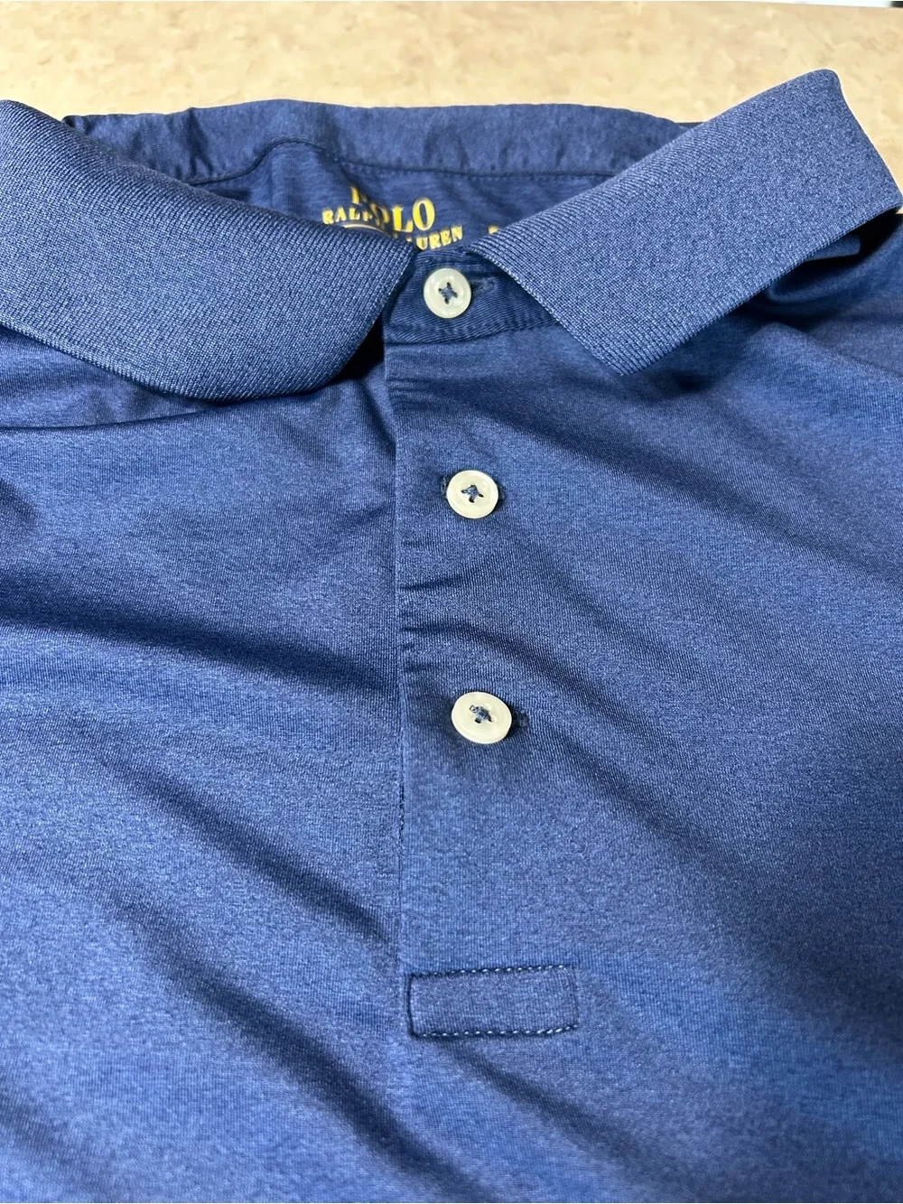 Polo Ralph Lauren Performance Polo Shirt Men’s XXL Blue Short Sleeve Golf Casual